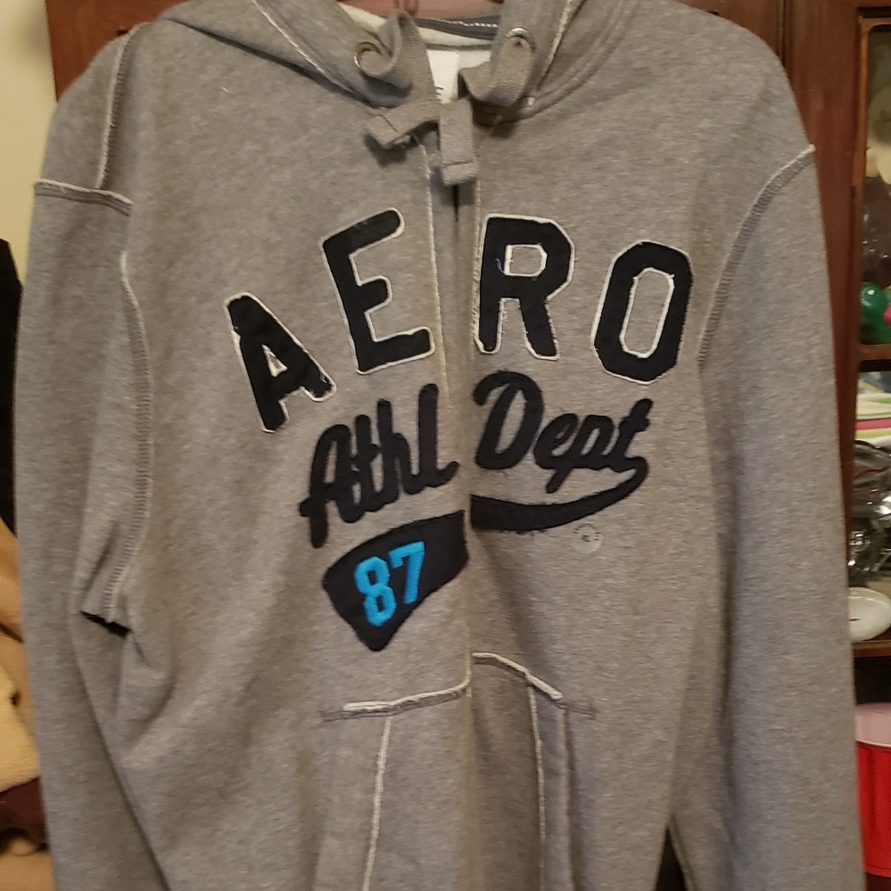 Brand new gray aeropostale zip up sweatshirt